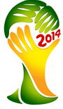 MONDIAL 2014 - Logo de la Coupe du Monde de Football 2014 au Brésil