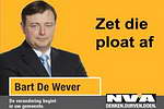 BART DE WEVER - Son affiche électorale aux municipales d'Anvers